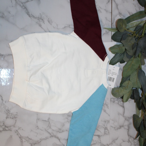 NEW! 3-6M Color Block Modern Tractor Sweatshirt - Picture 4 of 7